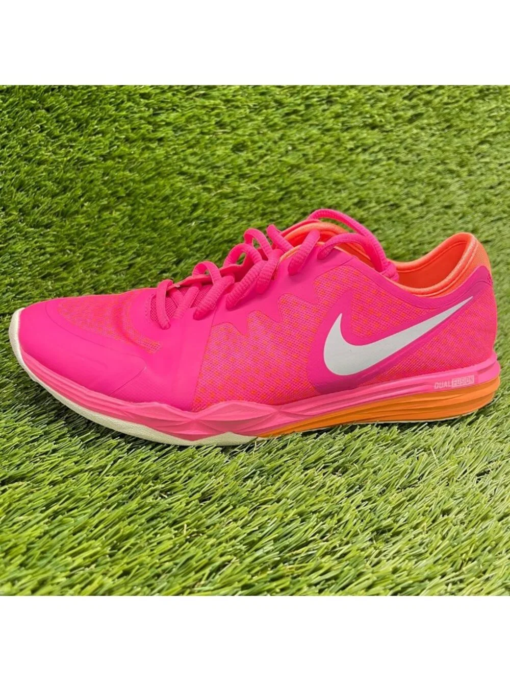 Nike Dual Fusion Trin 3 Womens Size 6.5 Pink Athletic Running Shoes Sneakers